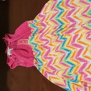 Size 6 multi colored dress (by Jona Michelle)